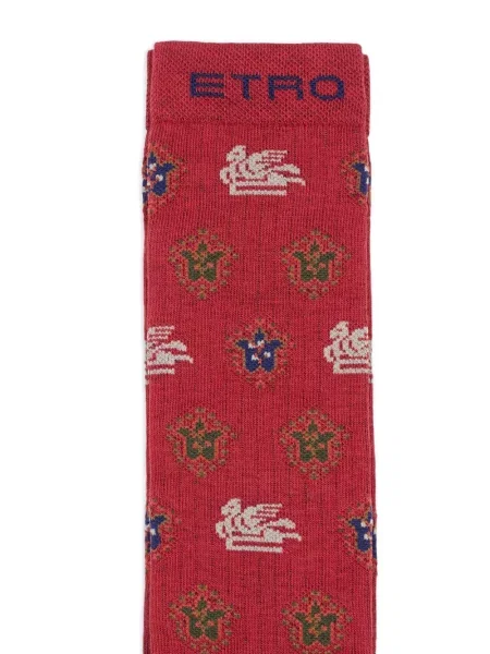 Dětské ponožky Etro červené