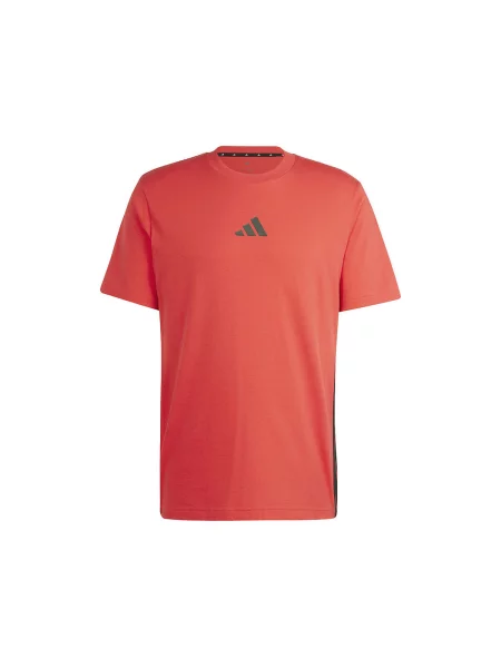 Pruhované tričko Adidas červená