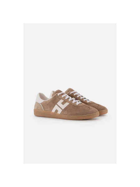 Sneakersy Elisabetta Franchi skórzane brązowe