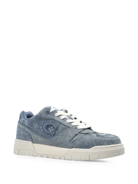Sneakerși Coach cu paiete albastru