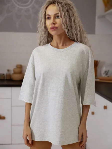 Футболка Leinle світло-сірий сіра