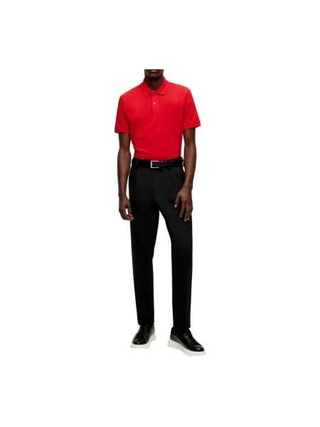 Koszulka polo Hugo Boss czerwona