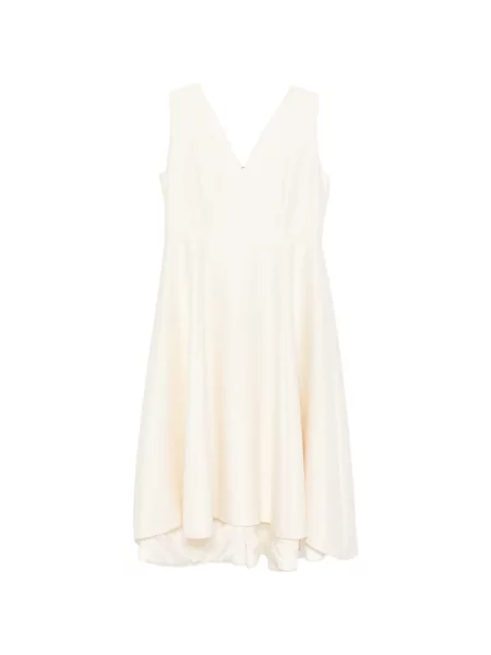 Sukienka midi Curiel z dekoltem w serek do kolan garniturowa