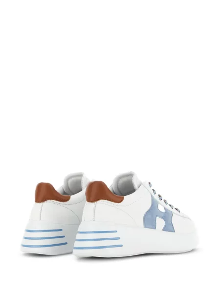 Sneakerși Hogan cu platformă alb