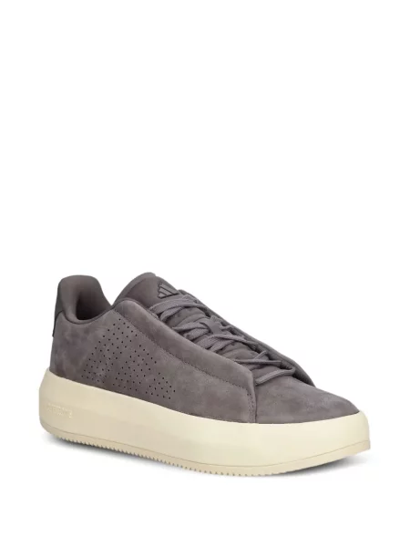 Trening Adidas alergare cu glugă cu broderie gri