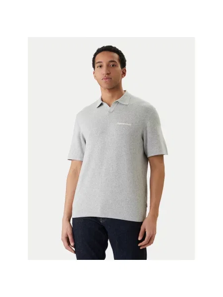 Polo majica Jack & Jones siva
