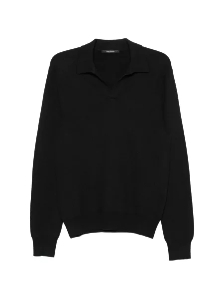 Tricou polo Tagliatore de lână negru