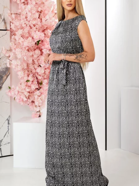 Сукня максі LadyLike шовк чорний