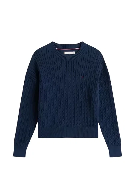 Sweter dziecięcy Tommy Hilfiger niebieski