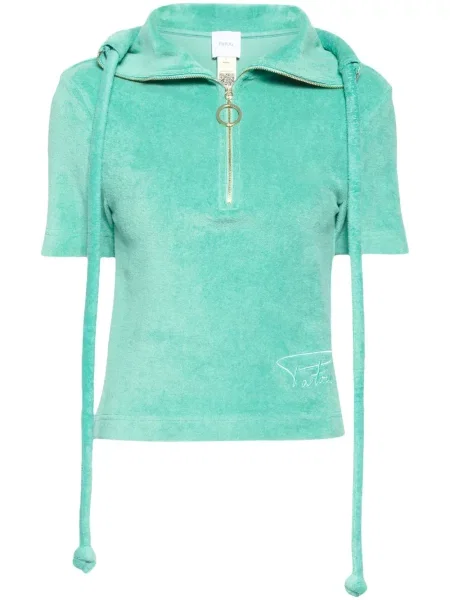 Polo Patou z zamkiem błyskawicznym do połowy zielone
