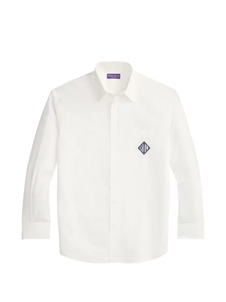 Cămașă Ralph Lauren Purple Label cu broderie alb