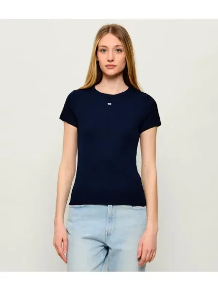 Tommy Jeans Póló ESSENTIAL / piros / fehér kék