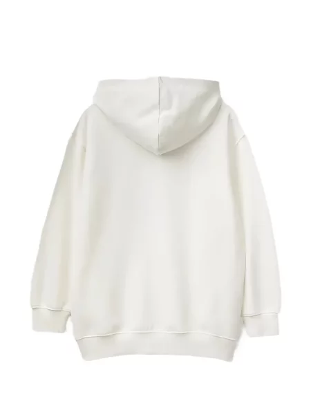 Bluza z kapturem dziecięca Benetton biała