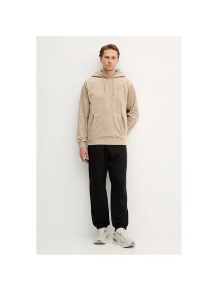 Bluza z kapturem Guess beżowa