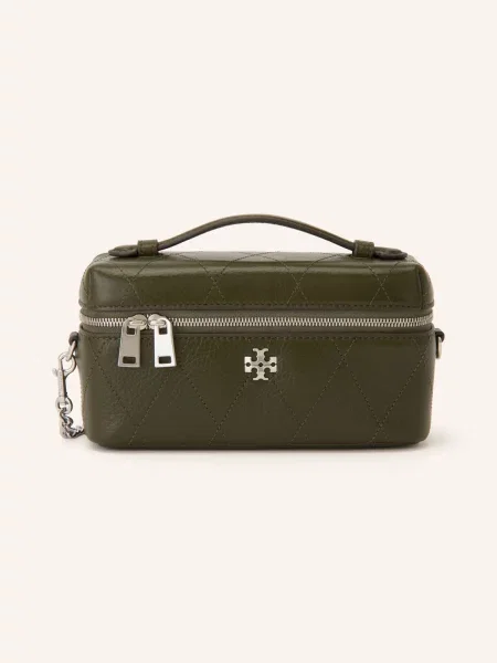 Tory Burch Kabelka Charlie tmavě / stříbrná zelená