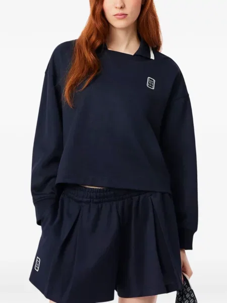 Gulerat tricou polo Lacoste albastru