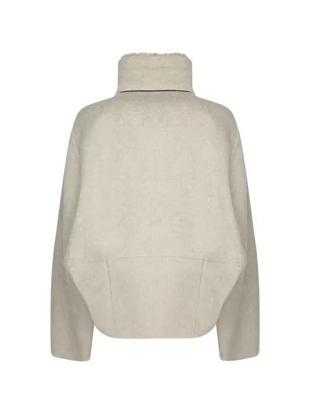 Geacă Brunello Cucinelli din piele de oaie