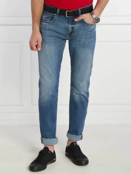 Tommy Hilfiger Farmer DENTON TH STR DIEGO | Straight fit | stretch kék