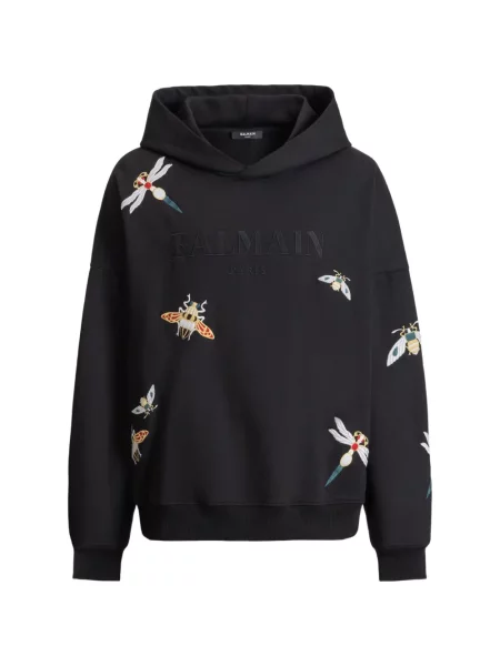 Hanorac cu glugă Balmain negru