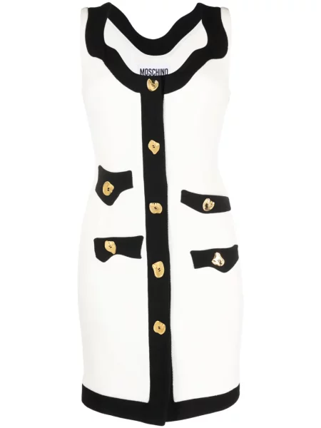 Rochie Moschino fără mâneci alb