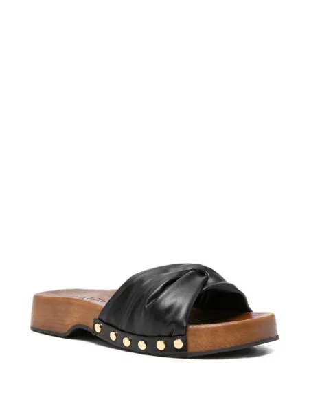 Sandale Ganni cu tepi negru