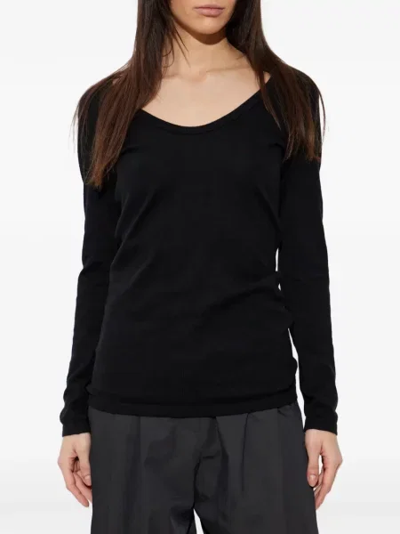 Tricou Lisa Yang lung negru
