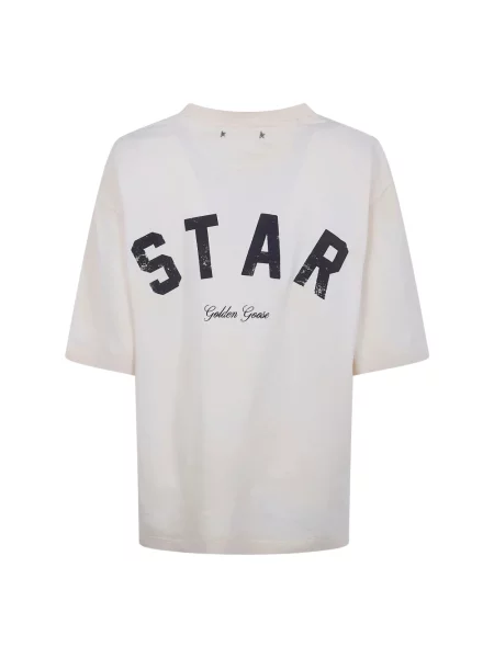 Koszulka polo Golden Goose beżowa