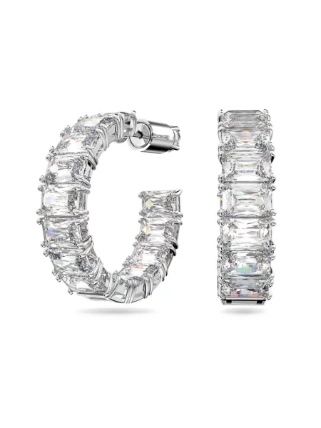 Swarovski kolczyki szare
