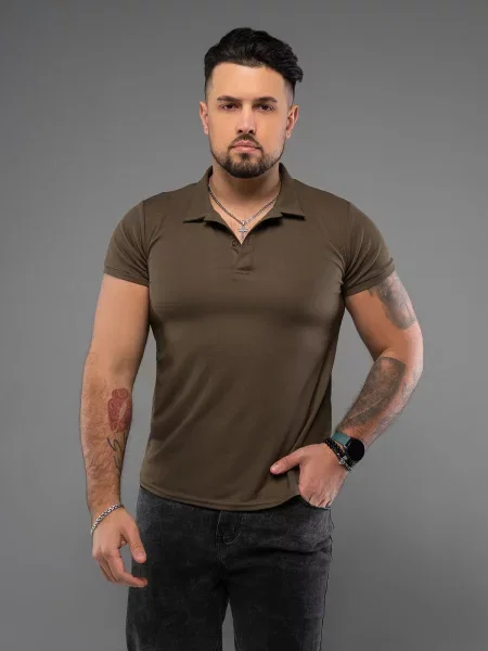 ISSA Plus Поло коричневий