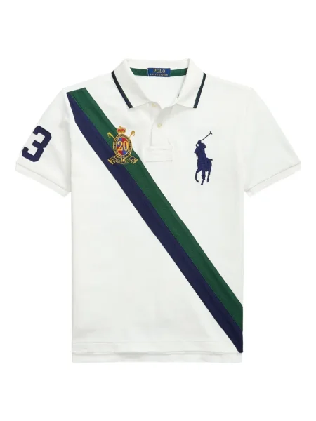 Șapcă Polo Ralph Lauren de mătase cu broderie cu dungi negru