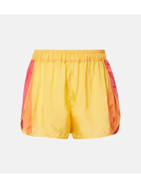 Pantaloni scurți Saint Laurent portocaliu