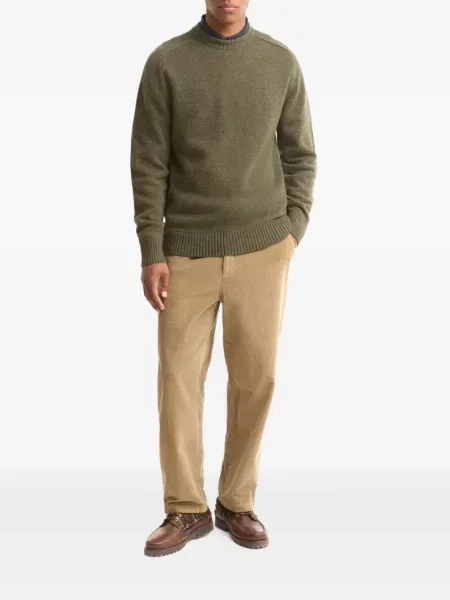 Pulover Barbour cu decolteu rotund verde