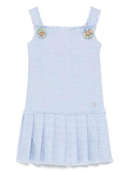 Sukienka dziecięca Dolce And Gabbana niebieska