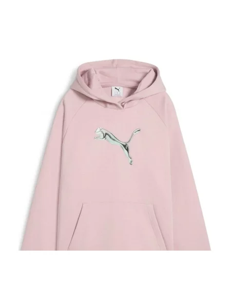 Majica s kapuljačom Puma ružičasta