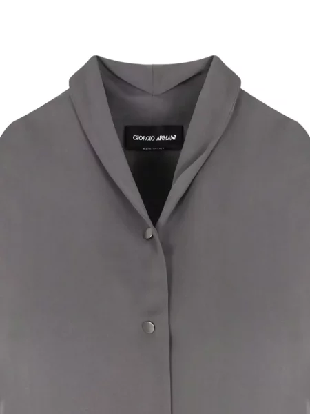 Копринена риза Giorgio Armani сиво