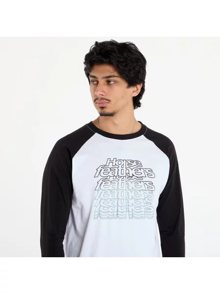Koszulka Horsefeathers Rollin Raglan T-Shirt White/ Black XXL biała