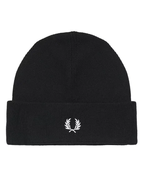 Căciulă Fred Perry de lână clasică negru