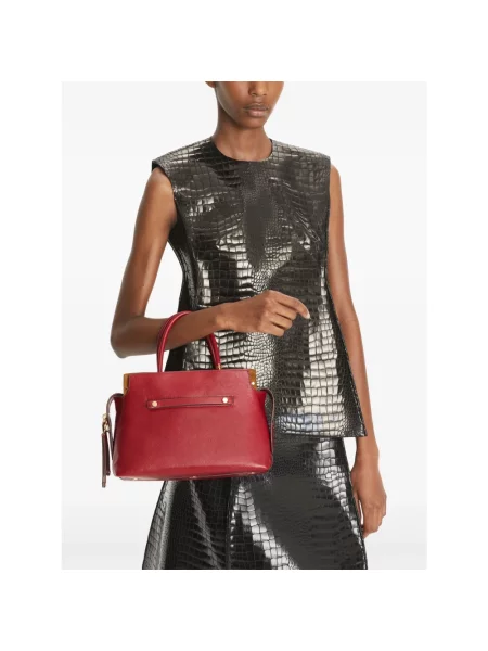 Torebka Tory Burch skórzana czerwona