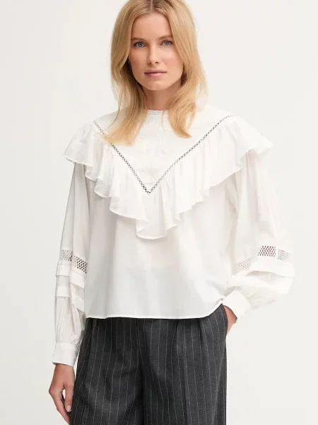 Pepe Jeans bluză uni bej