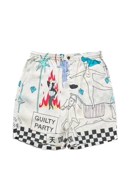 Pantaloni scurți Wacko Maria alb