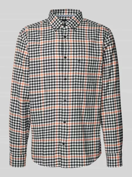 Koszula casualowa o kroju slim fit z kołnierzykiem typu button down Olymp Level Five czarna