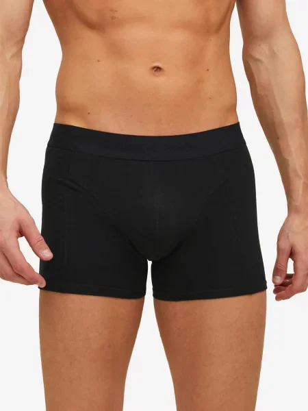 JACK & JONES Boxerky čierna