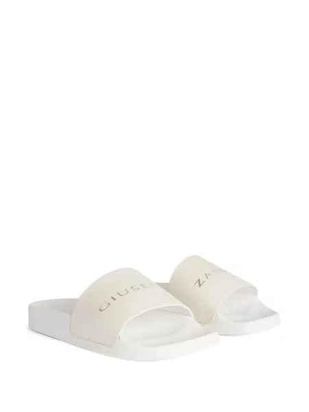 Sandale Giuseppe Zanotti fără toc alb
