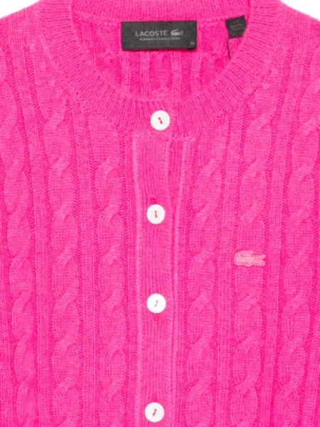 Cardigan Lacoste tricotate roz