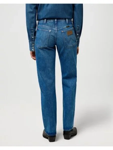 Wrangler Džinsai Low Rise Cowboy Straight Leg mėlyna