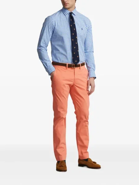 Tricou polo Polo Ralph Lauren cu dungi cu două rânduri de nasturi cu aplicații negru