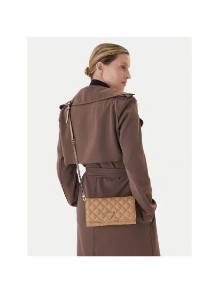 Guess Torebka Giully II Mini beżowy