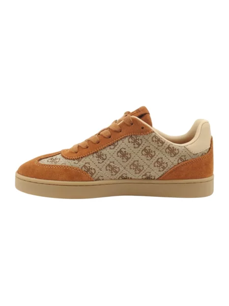 Sneakersy Guess skórzane brązowe