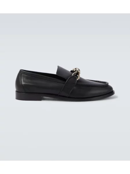 Pantofi loafer Bottega Veneta din piele negru