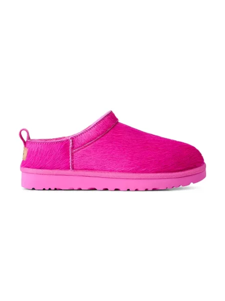 UGG papuci de casă pentru femei din piele W Classic Micro Calf Hair roz
